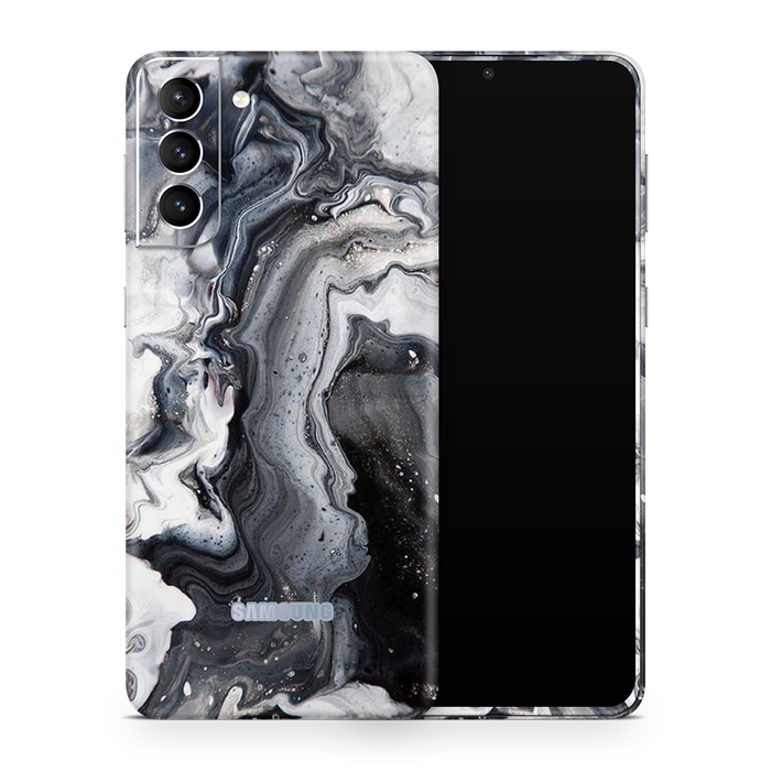SkinNit Decal Sticker Skin Samsung Galaxy S23 Plus Marble White Desert