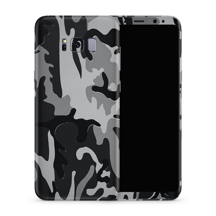 SkinNit Decal Sticker Skin Samsung Galaxy S8 Camo Snow (Decal Skin)
