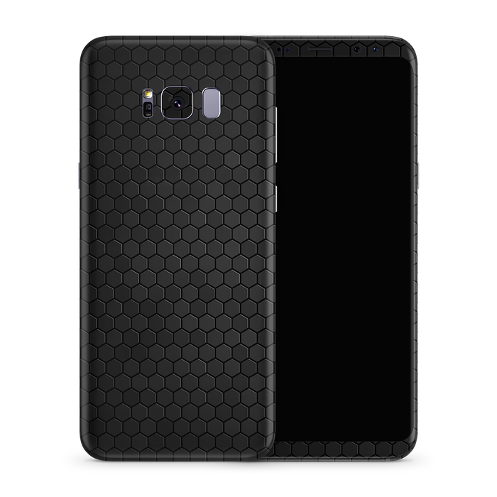 SkinNit Decal Sticker Skin Samsung Galaxy S8 Honeycomb Black (Decal Skin)