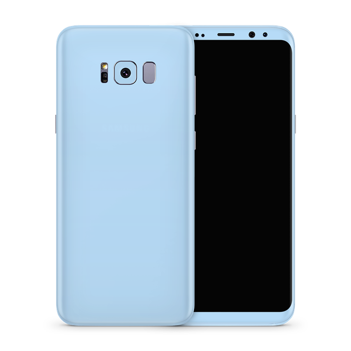 SkinNit Decal Sticker Skin Samsung Galaxy S8 Plus Pastel Blue (Decal Skin)