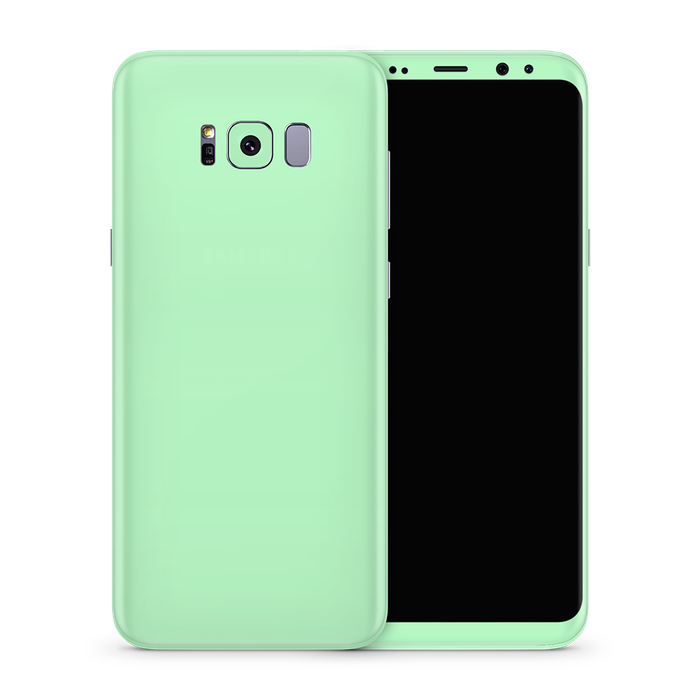 SkinNit Decal Sticker Skin Samsung Galaxy S8 Pastel Green (Decal Skin)