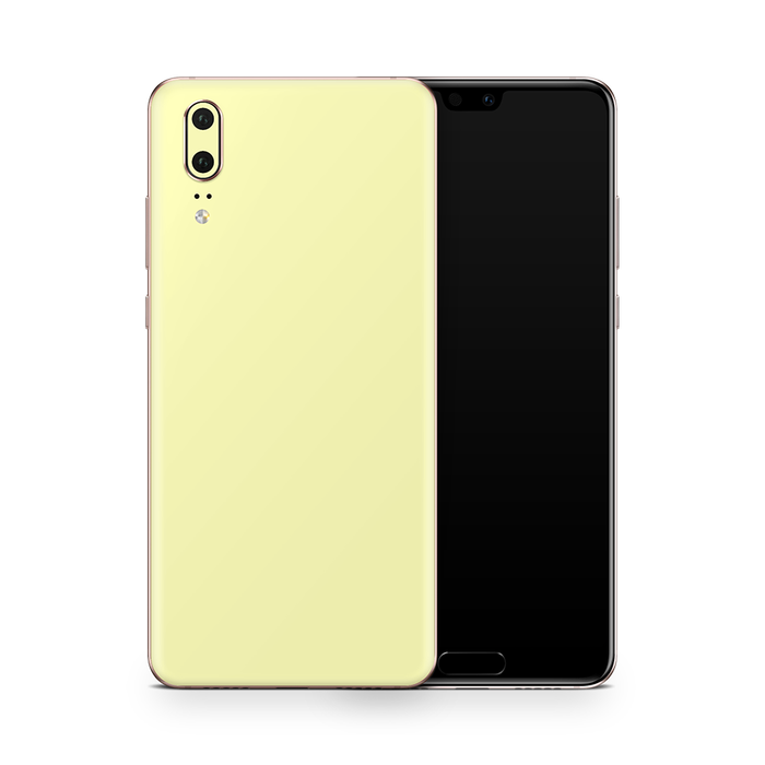SkinNit Decal Sticker Skin Huawei P20 Pro Pastel Yellow (Decal Skin)