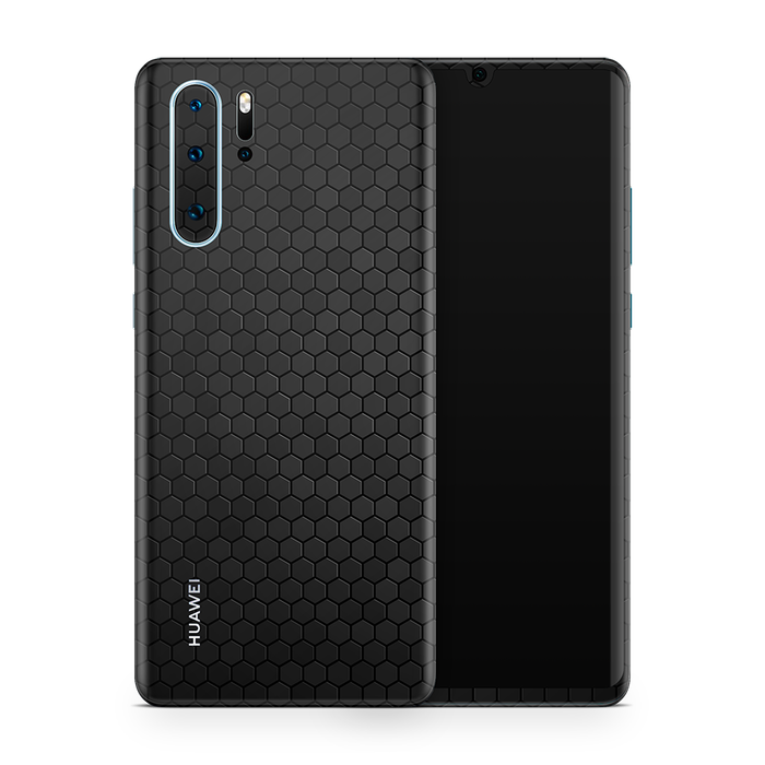 SkinNit Decal Sticker Skin Huawei P30 Pro Honeycomb Black (Decal Skin)