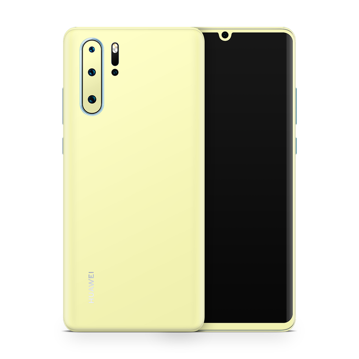 SkinNit Decal Sticker Skin Huawei P30 Pro Pastel Yellow (Decal Skin)
