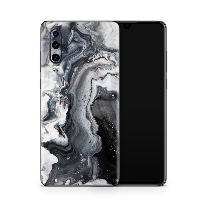SkinNit Decal Sticker Skin Huawei P30 Marble White Desert (Decal Skin)