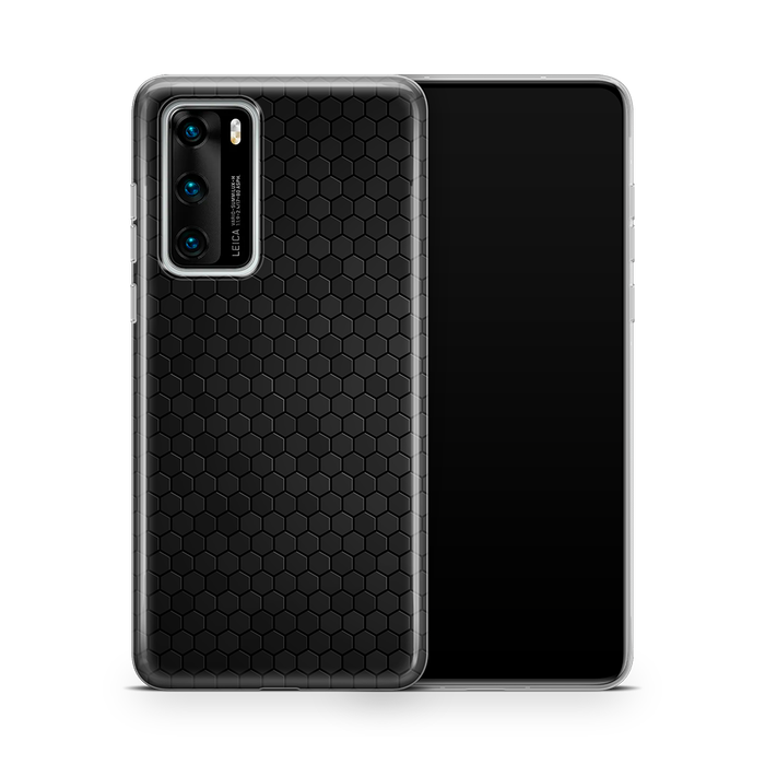 SkinNit Decal Sticker Skin Huawei P40 Honeycomb Black (Decal Skin)