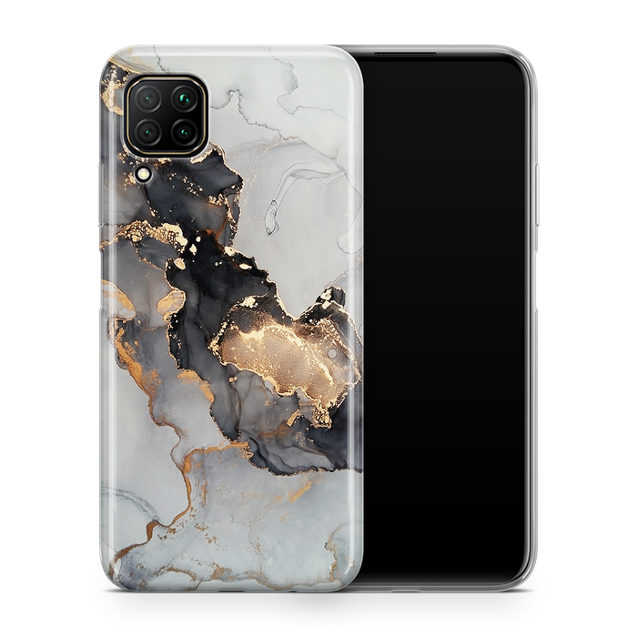 SkinNit Decal Sticker Skin Huawei P40 Lite Marble White Gold (Decal Skin)