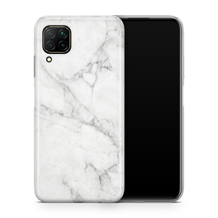 SkinNit Decal Sticker Skin Huawei P40 Lite Marble White (Decal Skin)