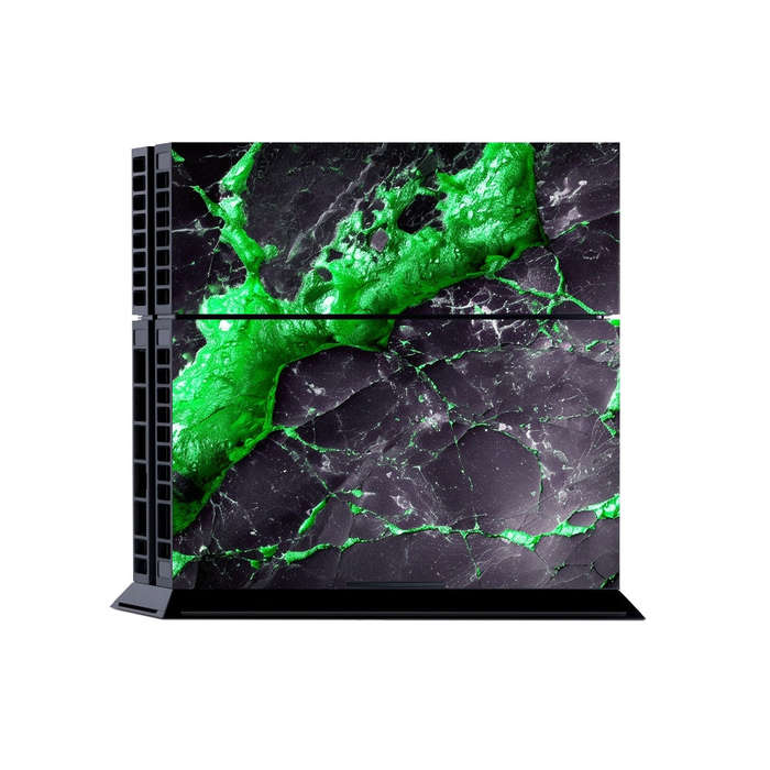 Decal Skin Sticker for PS4: Carbon Stone Green