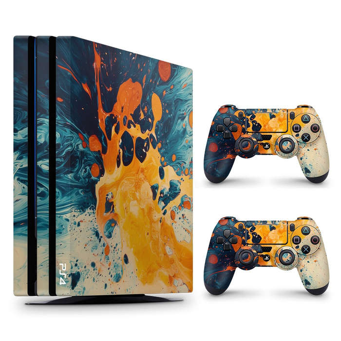 Decal Skin Sticker for PS4 Pro: Abstract Splash Art