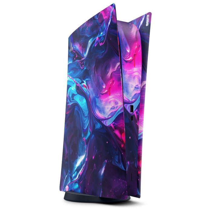 Decal Sticker Skin For PS5 Digital: Abundant Fluid Art