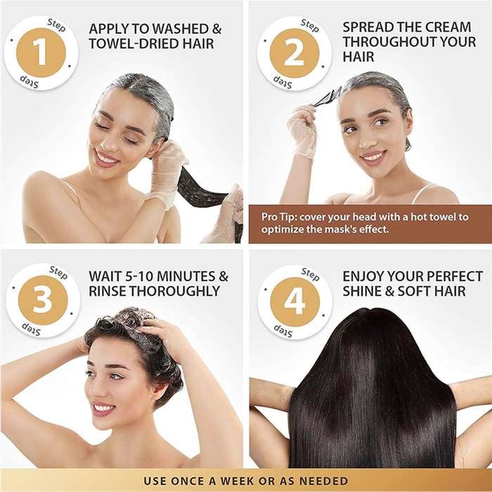 Karseell Hair Repair Mask, Maca Power Deep Repair Collagen Hair Mask 100ml, 500 ml