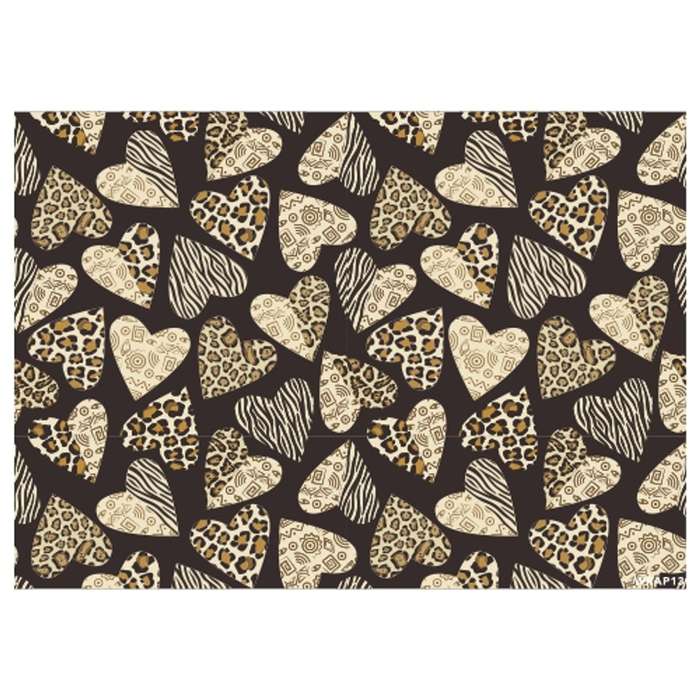Gift Wrap Sheet - Heart Animal Skin