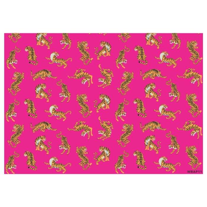 Gift Wrap Sheet - Pink Tiger