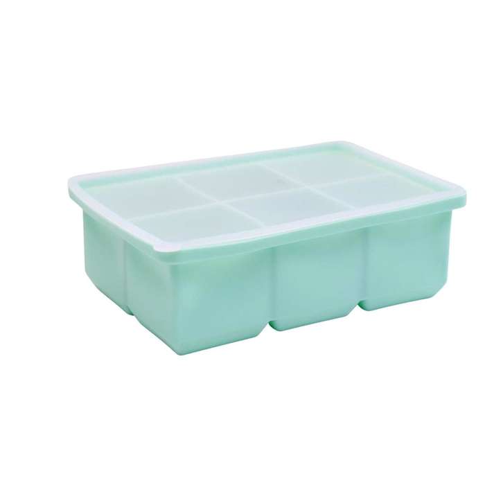Green 6 Large Ice Cube Tray - Square
