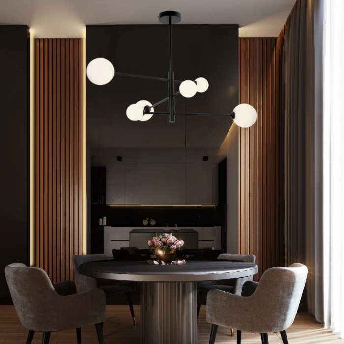 Brightstar CH393/6 Black Chandelier