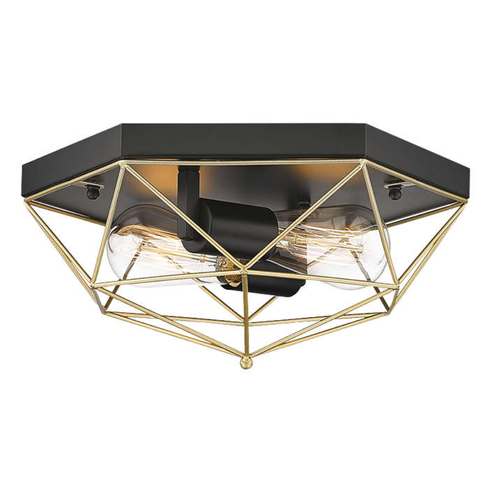 Brightstar CF439 Black & Gold Ceiling Fitting