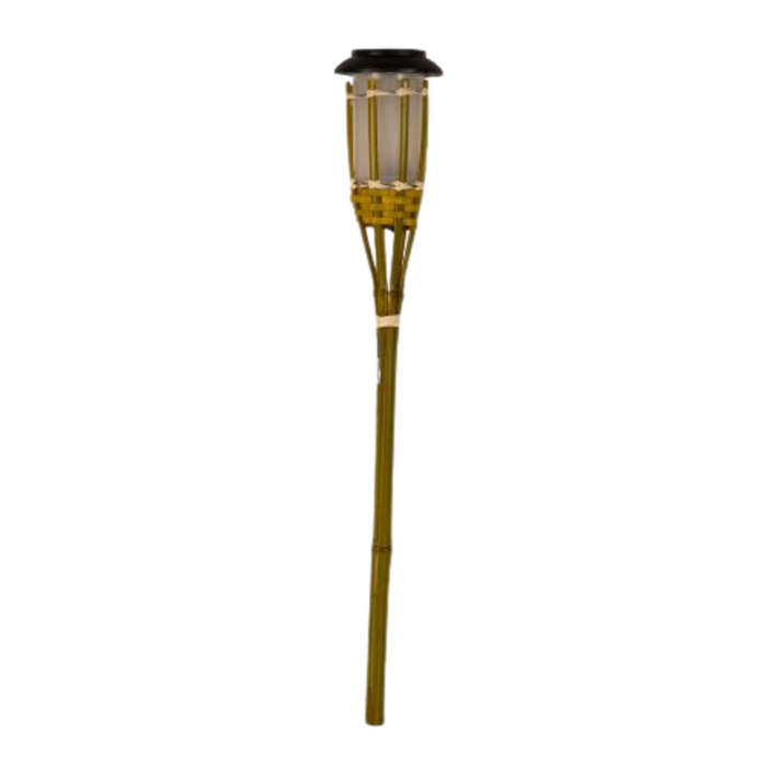 Radiant Solar Bamboo Torch Garden Spike