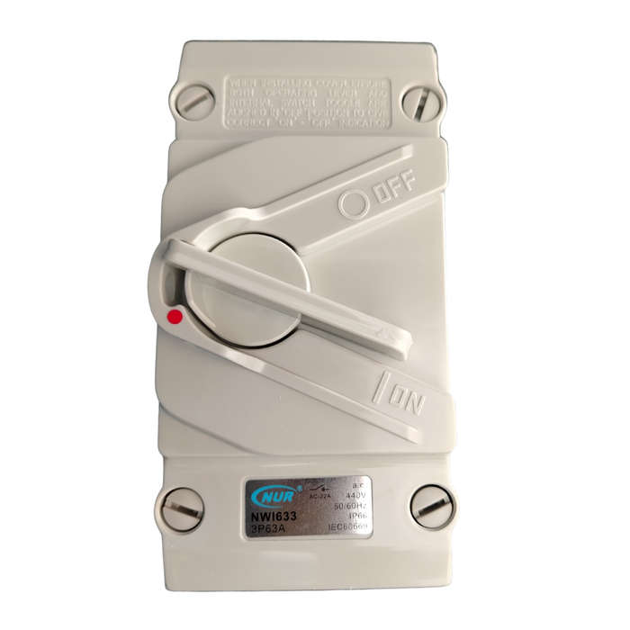 NUR Isolator Switch 63A 3P WP
