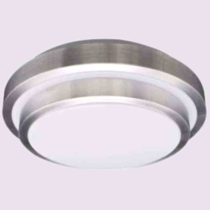 18W LED Round Silver Ceiling Light 6500K