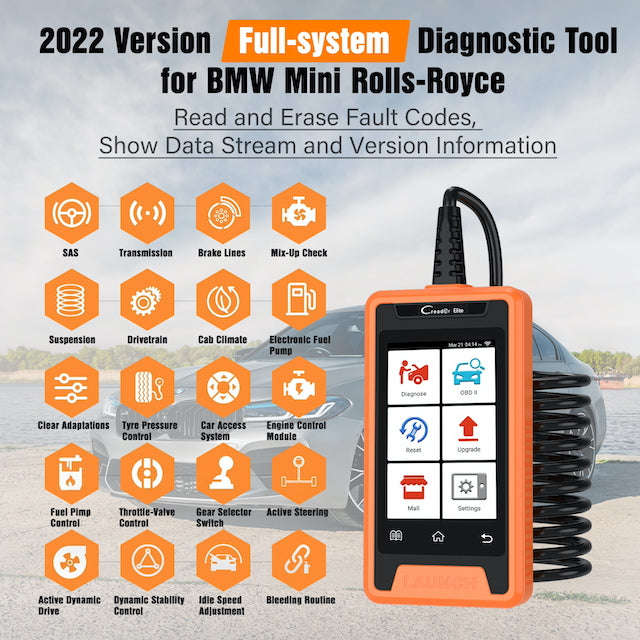 Launch Elite for BMW Full Systems Bi-Directional Diagnostic Scan Tool (Parallel Import)