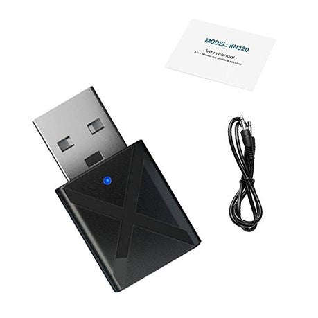 Techme KN320 Bluetooth 5.0 Transmitter Receiver Stereo Wireless Adapter