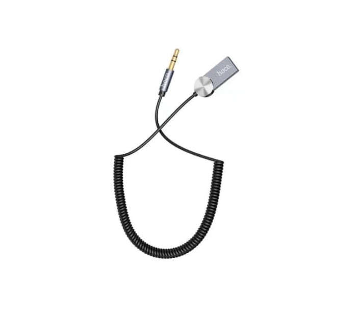 Hoco DUP02 In-Car Bluetooth V5.0 Audio Receiver with Mic & 1.5 Audio Cable