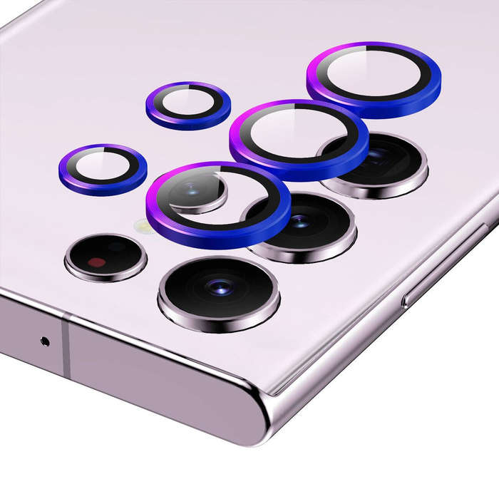 Multicolor Ring Ultra HD Camera Lens Protector for Samsung S23 Ultra
