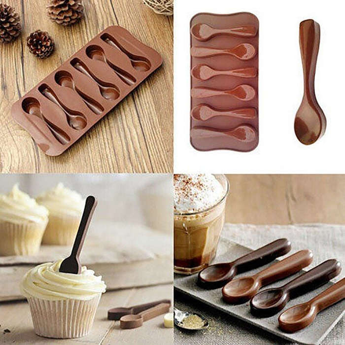 Silicone Chocolate Baking Mold - Spoons