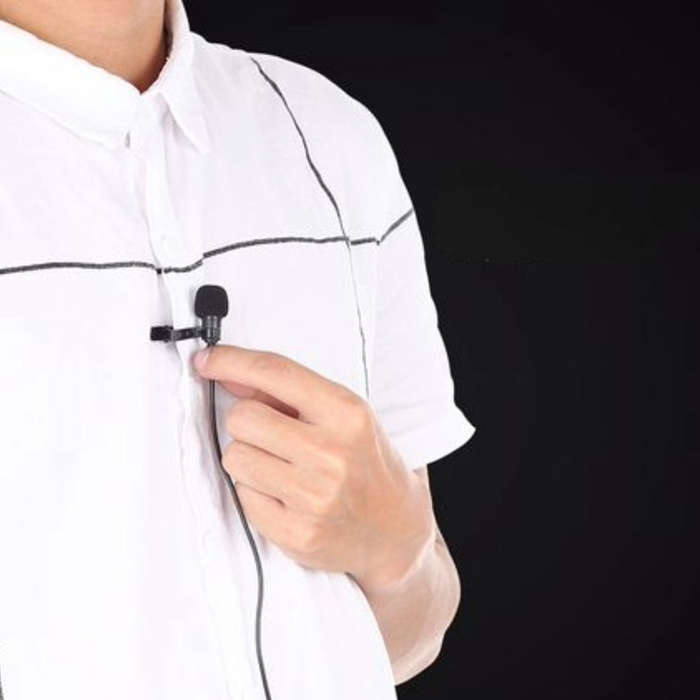 Lavalier Lapel Microphone For iPhone / iPad - Wired Microphone for Phones