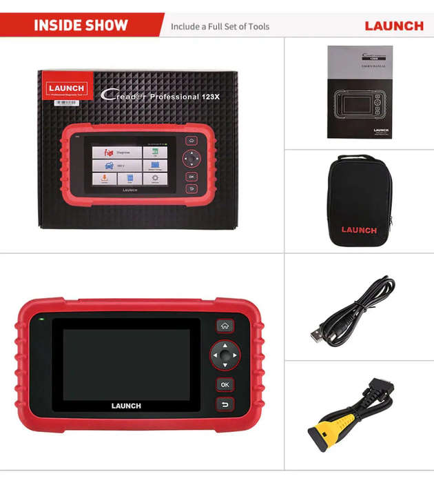 Launch Creader CRP123E OBD ECU ABS SRS Diagnostic Scanner (Parallel Import)