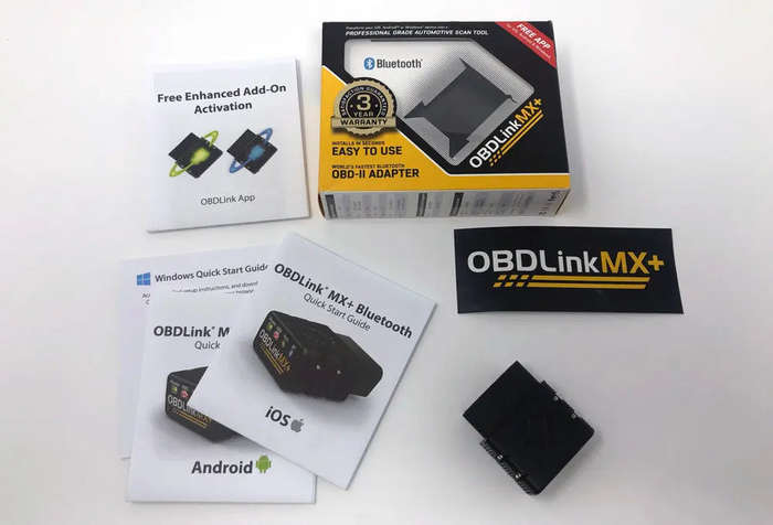 OBDLink MX+ OBD2 Bluetooth Scanner for iPhone, Android, and Windows