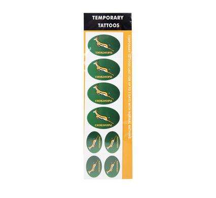 Springbok Temporary Tattoos