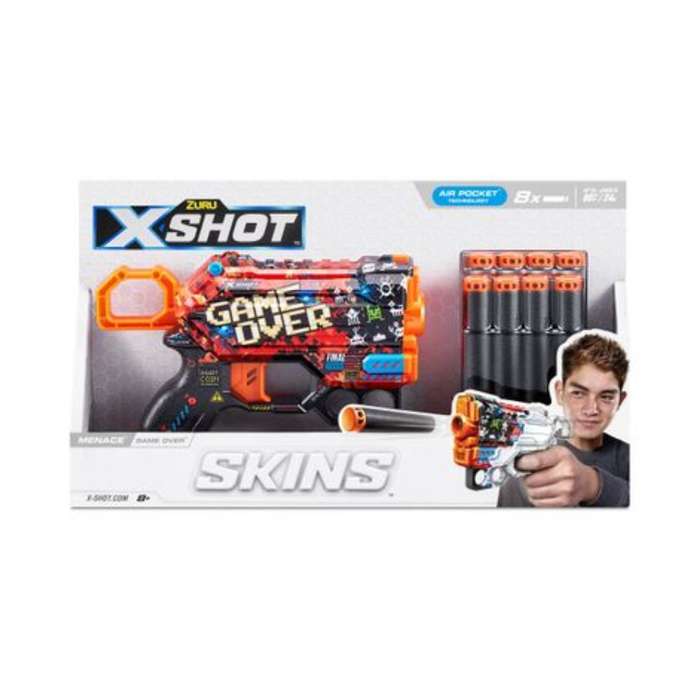 X-Shot Skins Menace Dart Blaster (8 Darts) by ZURU - Assorted designs