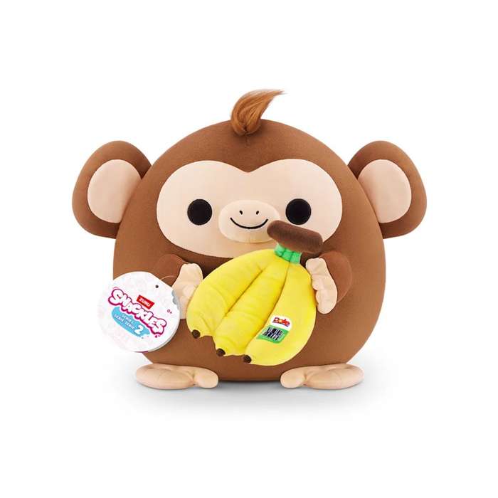ZURU 36cm SNACKLES-PLUSH -SERIES 2 - Monkey and Dole Banana