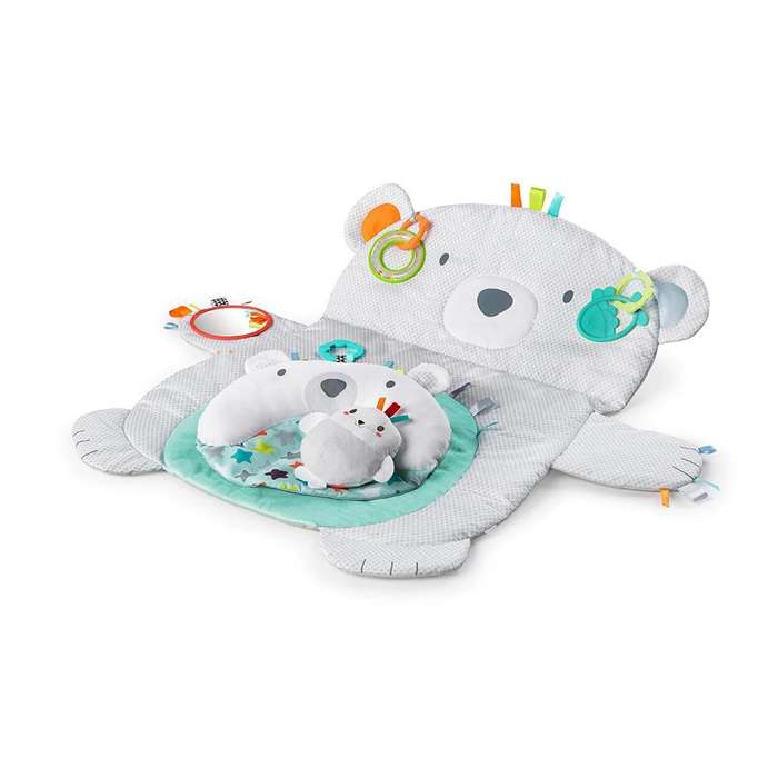 Bright Starts Taggies Tummy Time Prop & Play Polar Bear