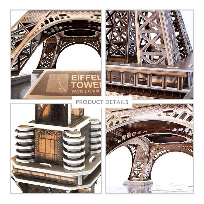 CubicFun Eiffel Tower (France) 82 Piece 3D Puzzle