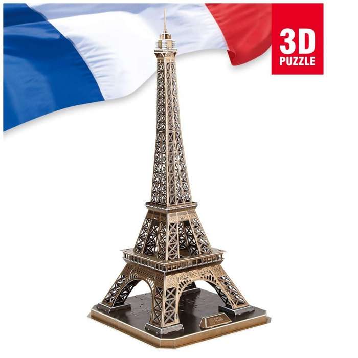 CubicFun Eiffel Tower (France) 82 Piece 3D Puzzle
