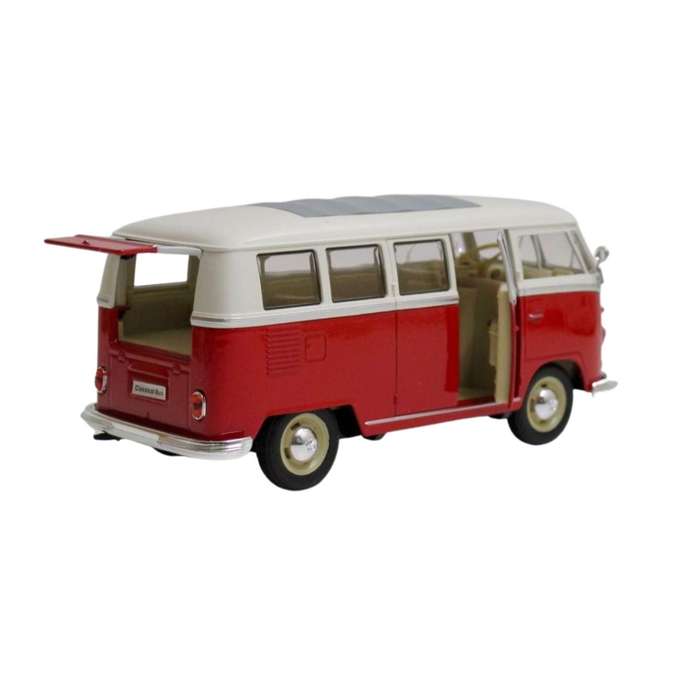 Welly Volkswagen Classical Bus Red/White 1963 1:24 Scale Diecast Car