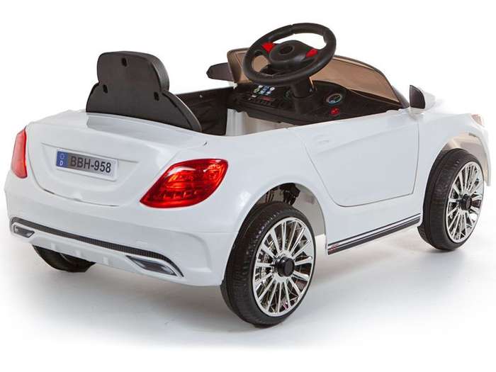 C Class replica 12V Battery Powered Kids Ride on Car White with Parental Control