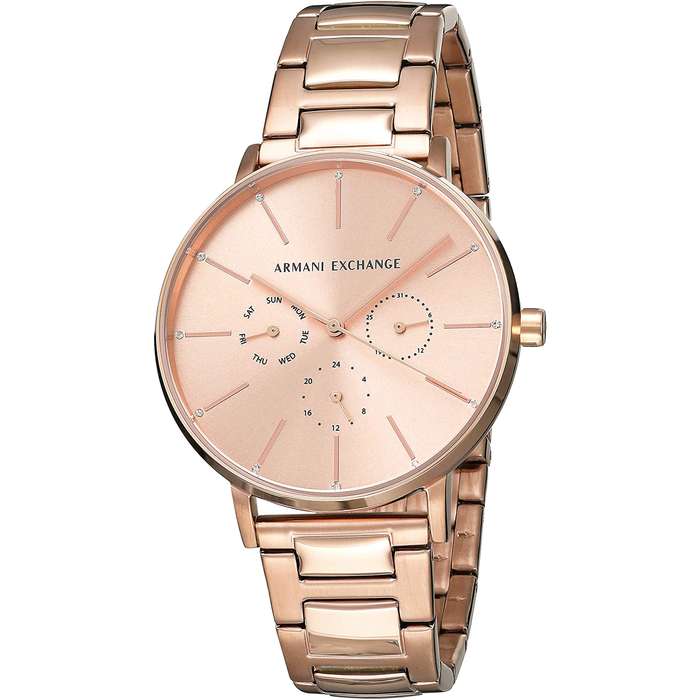 ARMANI EXCHANGE Lady Banks Ladies Rose Gold-Tone Watch