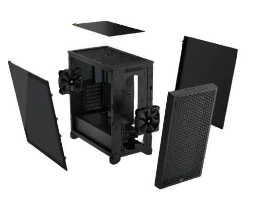 3000D AIRFLOW Black Mid-Tower PC Case; 2x 3.5'' |  2x 2.5'' Drive Bays; Up to 360mm Radiator comp...