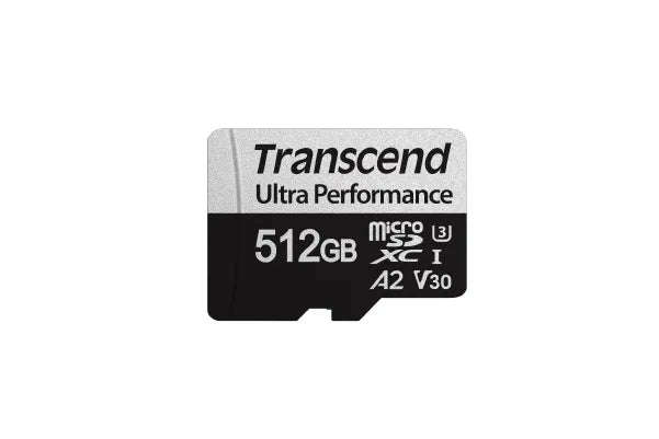 TRANSCEND 340S 512GB ULTRA PERFROMANCE MICRO SD UHS-I  U3 V30 A2 CLASS10 - READ 160 MB/S - WRITE ...