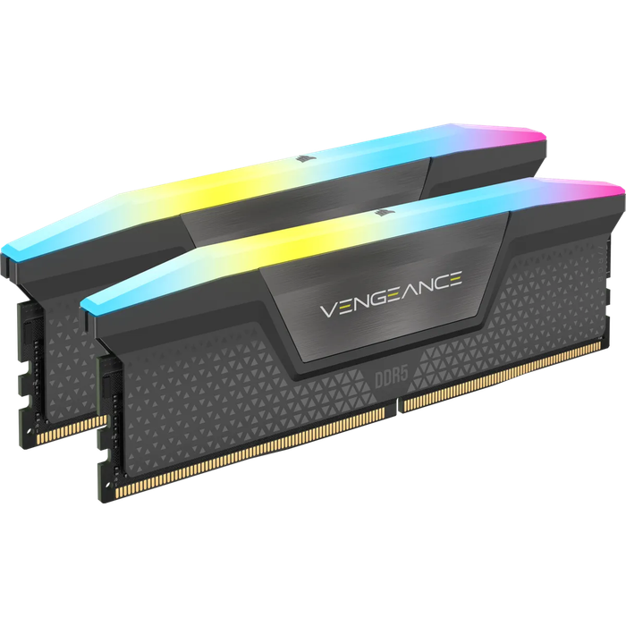 Corsair VENGEANCE RGB DDR5 32GB (2 x 16GB) DDR5 5200 CL40-40-40-77 1.25V Intel XMP & AMD EXPO - G...