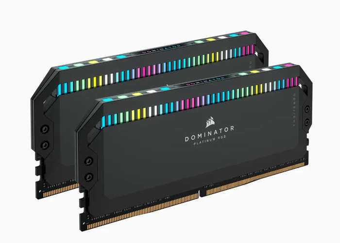 CORSAIR DOMINATOR RGB DDR5 64GB (2 x 32GB) DDR5 5600 CL40-40-40-77 1.25V Intel XMP & AMD EXPO - GREY