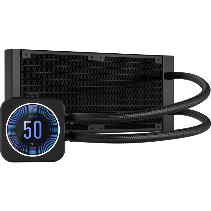 Corsair iCUE H100i ELITE LCD XT 240mm Liquid CPU Cooler AMD: AM5; AM3/4; sTRX4; sTR5 | Intel LGA:...