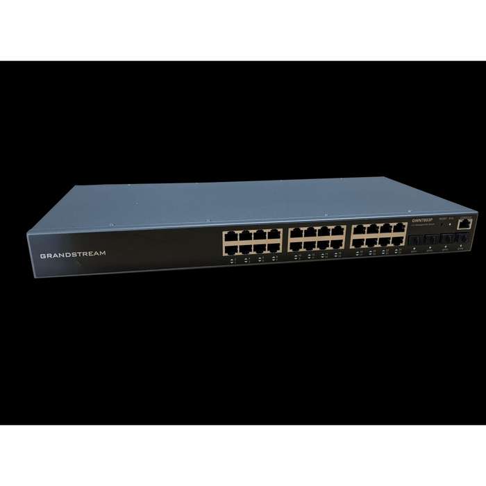 Grandstream Enterprise L2 24 port Managed GbE PoE+ Switch 360W | GWN7803P