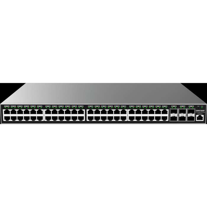 Grandstream Enterprise L2 48 port Managed GbE PoE+ Switch 400W | GWN7806P