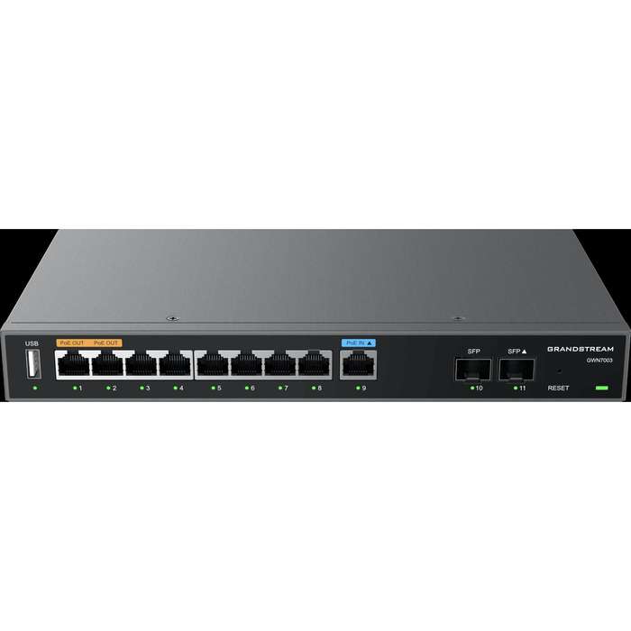 Grandstream Firewall VPN Router 9 GbE LAN/WAN, 2x SFP | GWN7003
