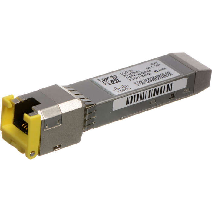 Cisco GLC-TE= 1000BASE-T SFP Transceiver Module 100m Copper RJ45 (Hologram)